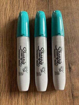 Sharpie echte professionelle Meißelspitze AQUA Permanentmarker (3 MARKER)