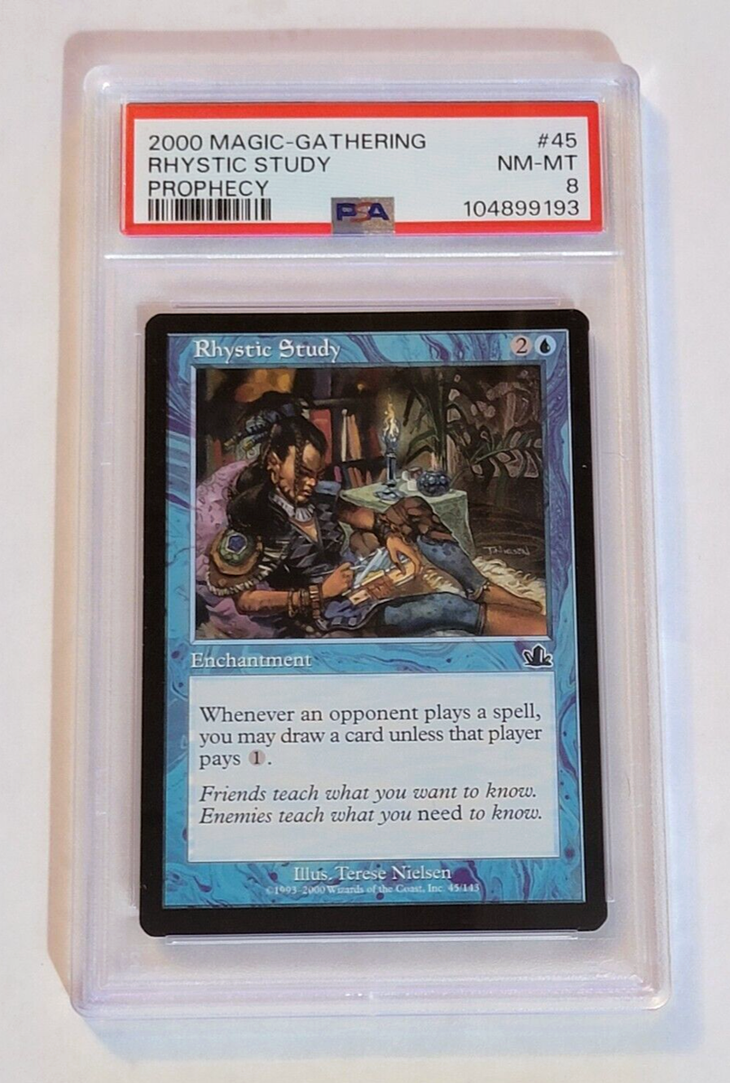 PSA 8 NM-MT RHYSTIC STUDY! *PROPHECY*