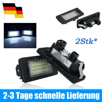 2 für BMW 3er 5er E39 E60 E61 E93 E90 E91 E92 LED Kennzeichenbeleuchtung DHL