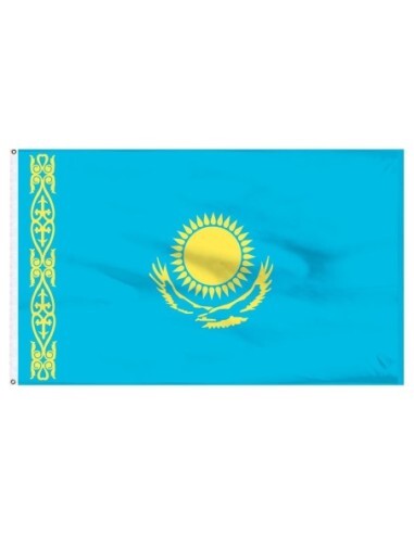 Kazakhstan 3' x 5' Indoor Polyester Flag - Bild 1 von 1