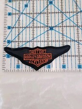 Classic Harley Davidson Patch With Black Wings NEW Licensed