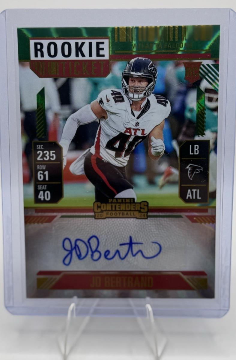 JD Bertrand 2024 Panini Contenders Football - Rookie Ticket Green