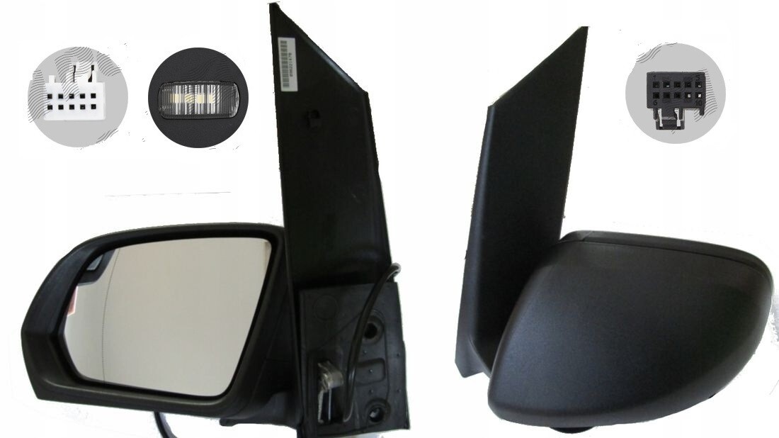 Left Exterior Mirror For Mercedes Vito (W447) 04.2014- EL. Foldable Memory