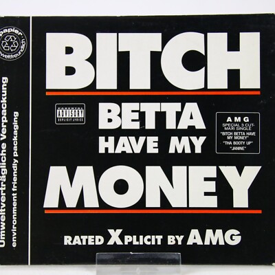 Music Musik MAXI CD AMG   Bitch Betta Have My Money Gut