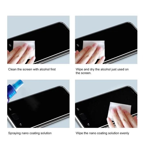 New Liquid Screen Film Hydrophobic Oleophobic Screen Film Anti-Scratch Liquid Pr - Photo 5 sur 16