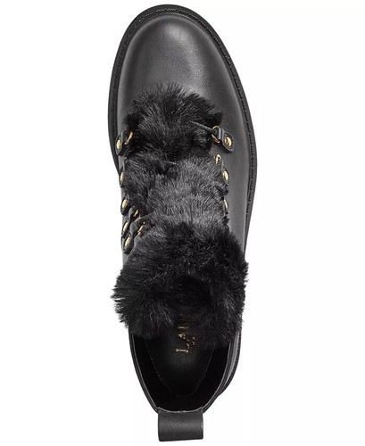 NEW LAUREN RALPH LAUREN BLACK LEATHER WATERPROOF BOOTS SIZE 7.5 M $189 - Picture 2 of 4