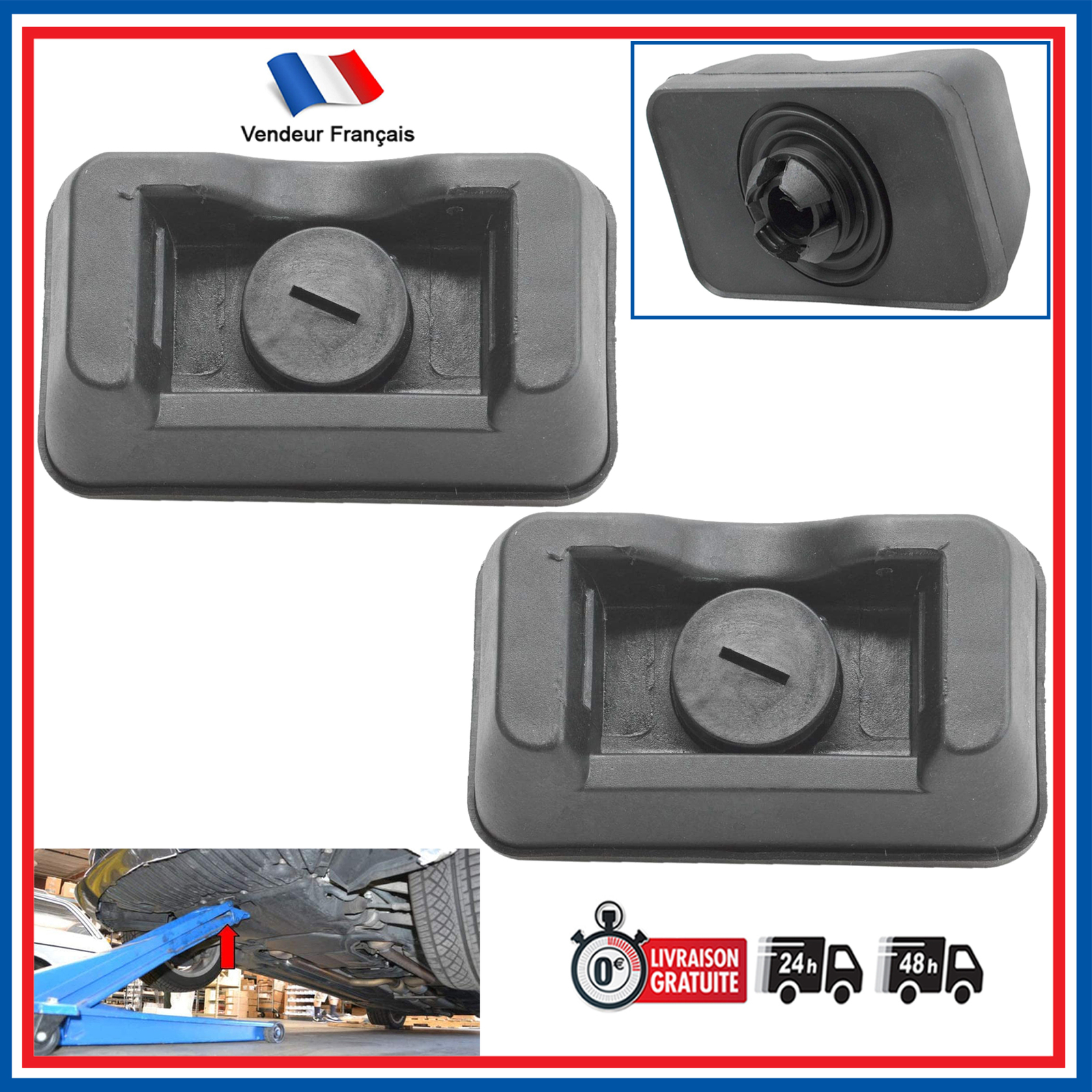 Évitez les dommages sous châssis avec ce patin de levage Mercedes W203 W210 bloc de protection