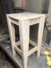 Bespoke Solid Pine Kitchen / Bar Stools 