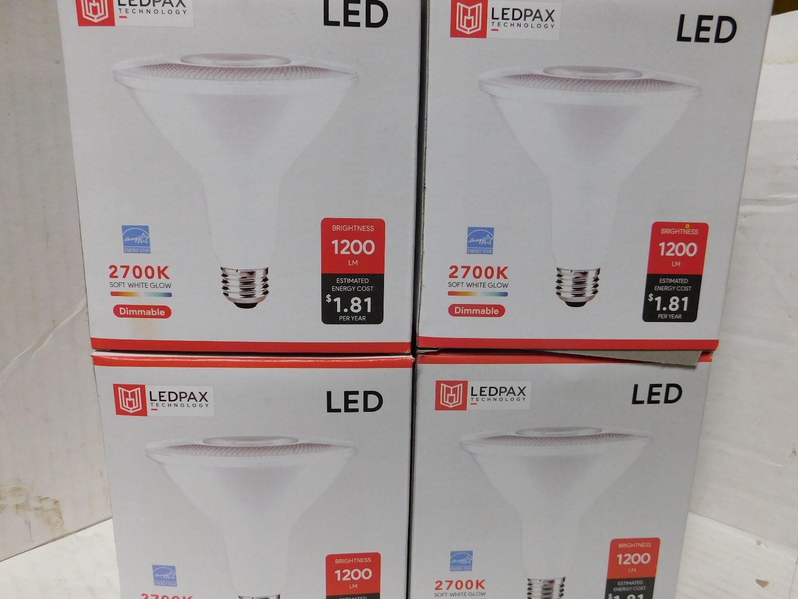 LEDPAX PAR38 Dimmable LED Bulb, 15W, 2700K, 1200 Lumens,CRI 