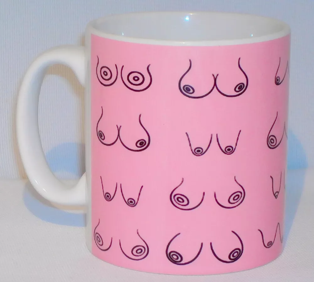 Funny Boobs Mug Breast Cancer Awareness Care Boob Boobies Great Office Work  Gift | eBay