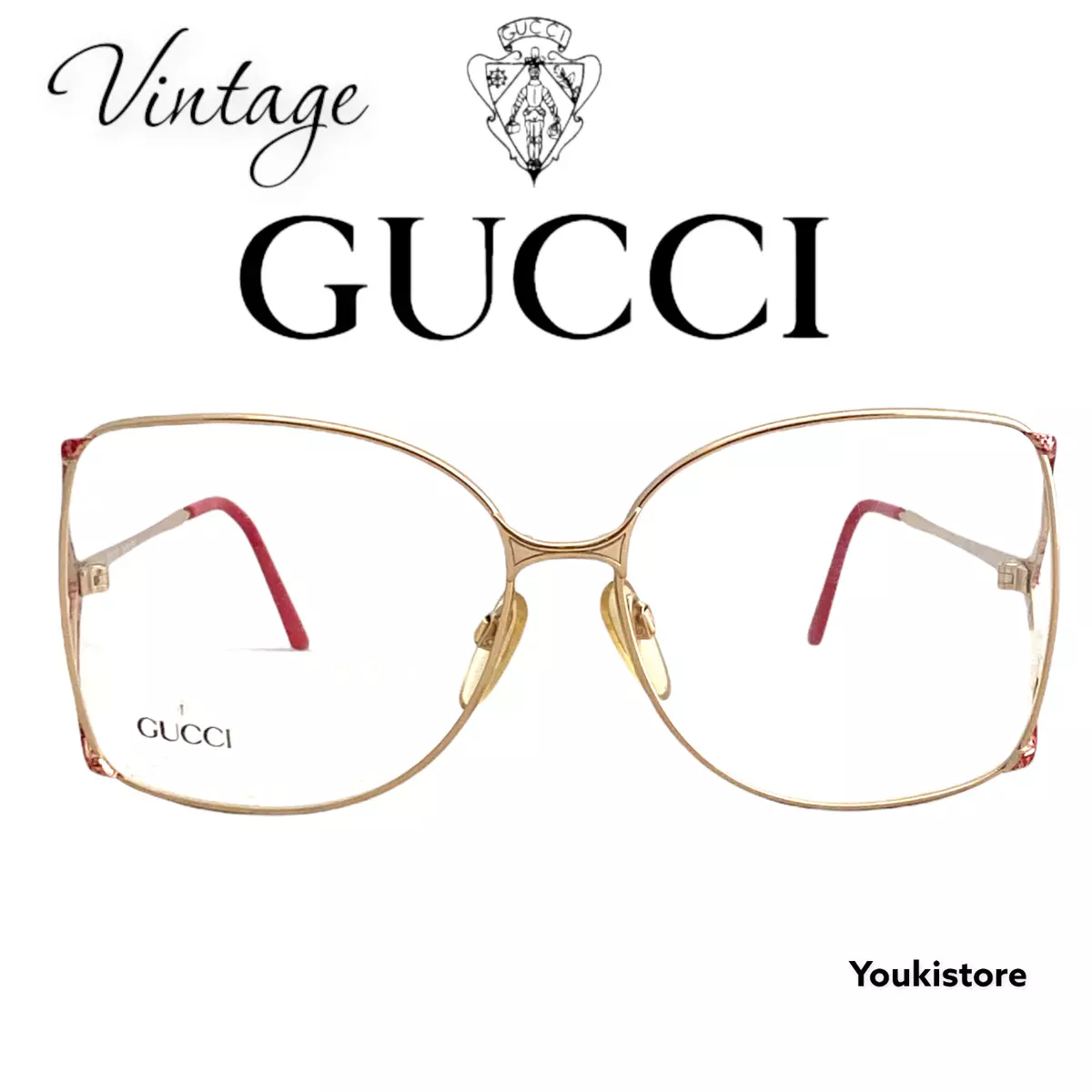 GUCCI occhiali da vista GG 2205 86F 59 15 130 RARE VINTAGE 70s 80s eyeglasses