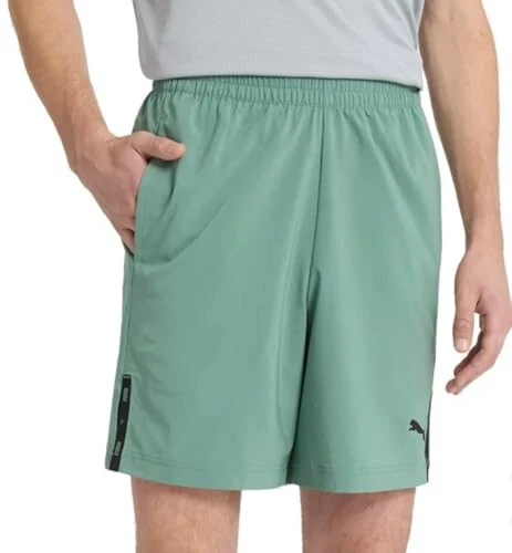 PUMA TRAINING TECH Men's 7" Stretch Woven Shorts | Size-L | Green