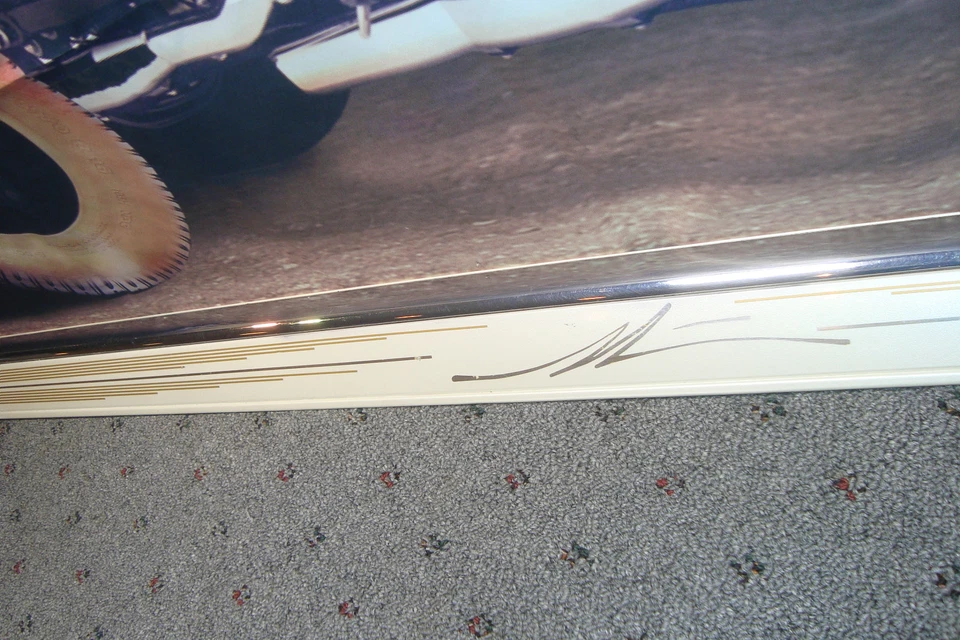 Moldura de puerta central TRIM pasador cromado a rayas LH CADILLAC Eldorado 1995-2002 Y6 Foto 3 de 4