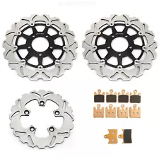 GSXR1000 Front Rear Brake Rotors Pads For Suzuki GSXR 1000 (2003) GSX-R 1000