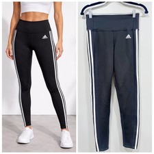 Adidas Womens Black Climalite Athletic Track Pants Size S Pocket