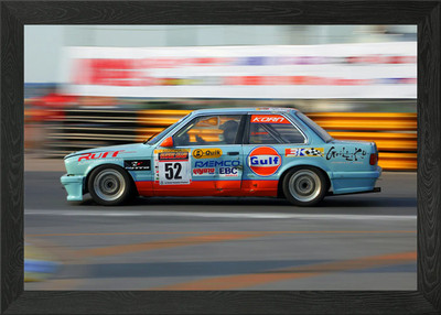 BMW 3er E30 Gerahmtes Wandbild Poster Leinwandbild Bild