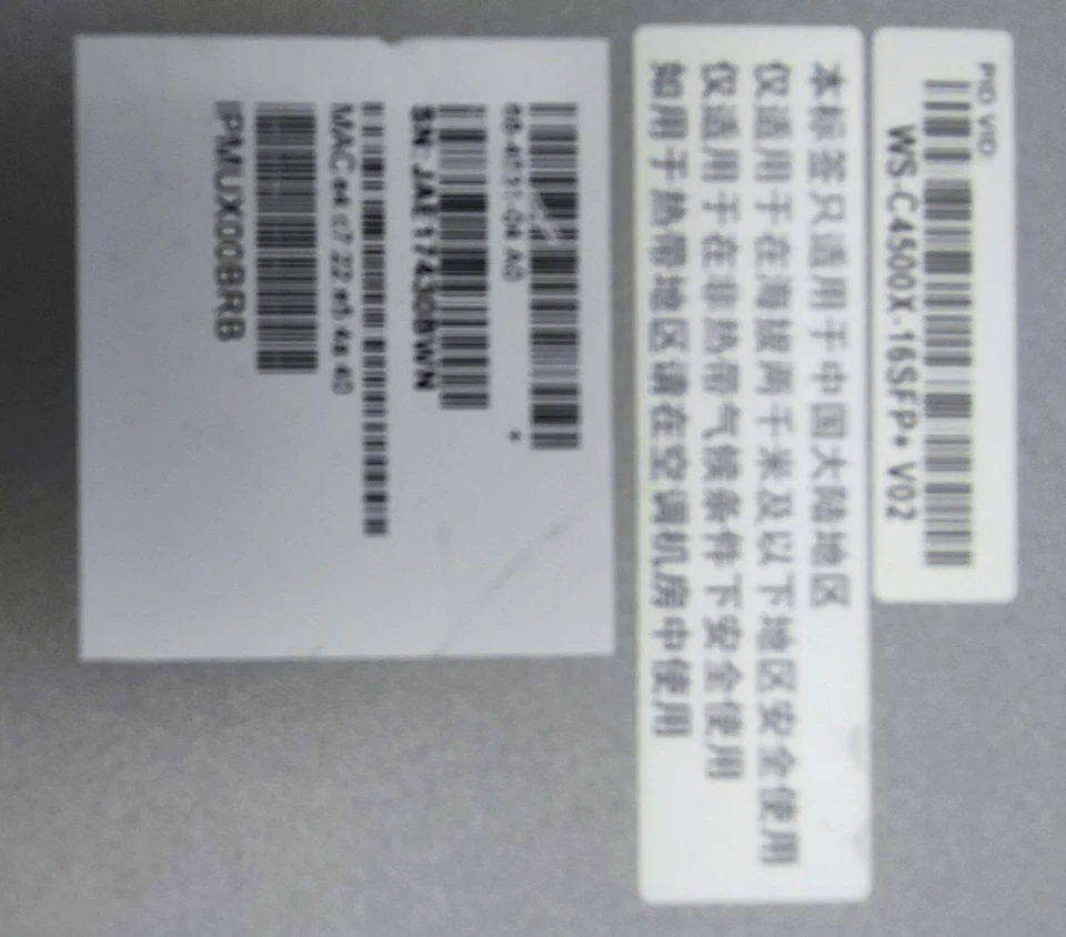 Switch Cisco WS-C4500X-16SFP+ dual PSU - Photo 3/3