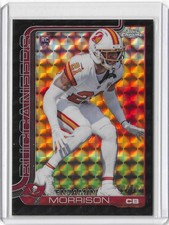 2025 Topps Chrome Football #355 Benjamin Morrison RC Black Geo. Ref. 10/10 (KH2)