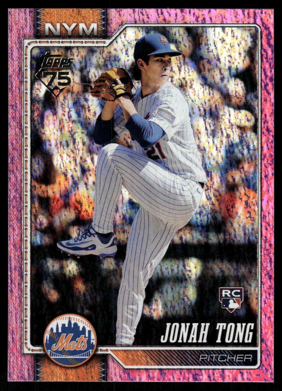2026 Topps #4 Jonah Tong Pink Holo Foil