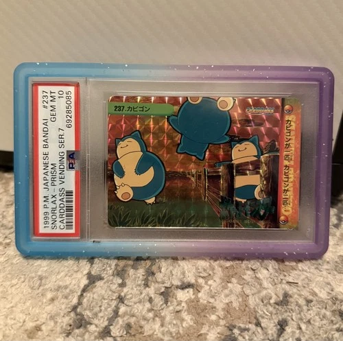 Snorlax #237 Carddass Japanese Vending Series Bandai Prism 1999 PSA 10 LOW POP