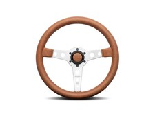 Für Land Rover Serie 2A Beige Perforiert Leder Lenkrad