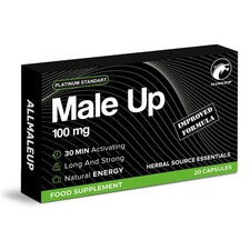 20 x MaleUp Extra Strong Black Capsules - Natural Herbal