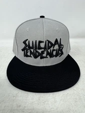 New Suicidal Tendencies OG Black Logo Flip Bill Snapback Gray Hat Cap