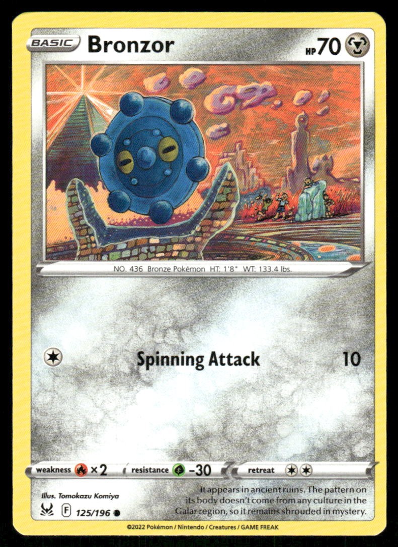 Bronzor 125/196 - Lost Origin - Common NM