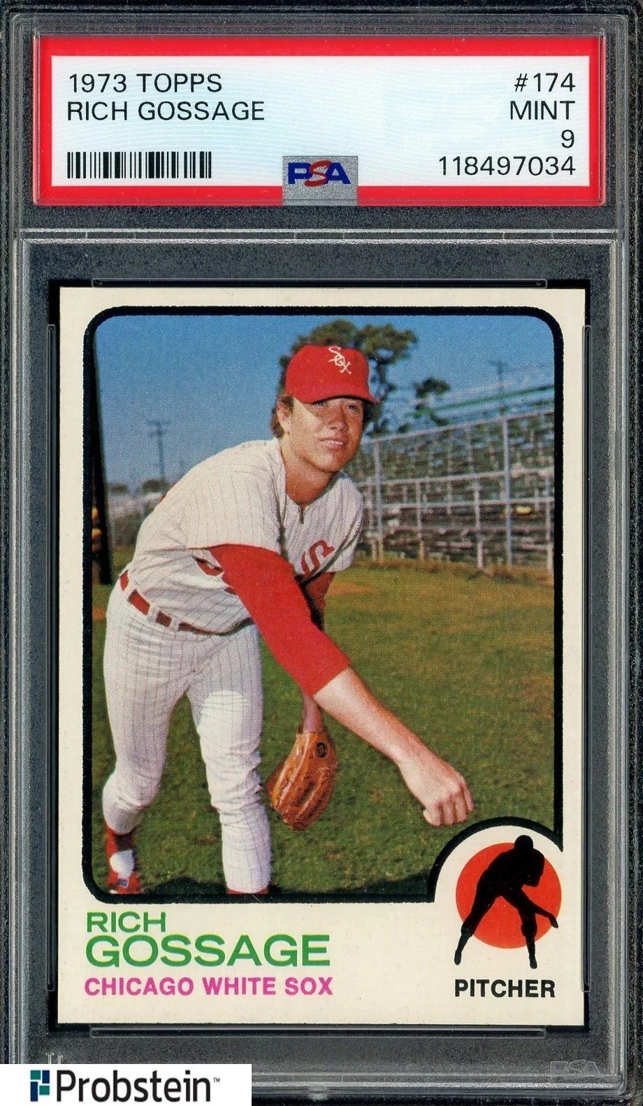 BASEBALL 1973 Topps #174 Rich Gossage HOF Rokie PSA 9 MINT