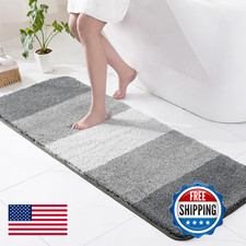 Exclusivo Mezcla Bathroom Rugs Mat 24x70, Extra Soft Non Slip Absorbent Water Mi