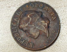 1959 Colombia 2 Centavos