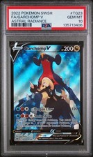2022 POKEMON SWORD & SHIELD ASTRAL RADIANCE #TG23 FULL ART/GARCHOMP V PSA 10