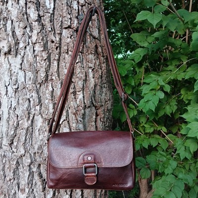 Jack Georges Voyager Emma Petite Crossbody Bag Brown 7217