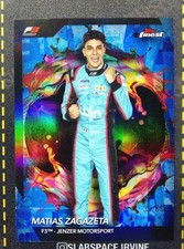 2024 Topps Finest Formula 1 #260 Matias Zagazeta Blue Refractors /99 (Kz