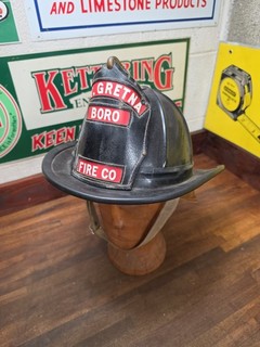 K138 Vintage CAIRNS & Brothers FIRE Helmet MT. GRETNA BORO PA