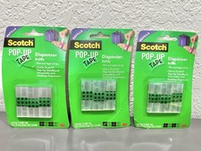 Lot Of 3 Scotch Pop Up Tape Refills For Dispe...