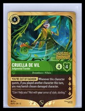 Disney Lorcana Promo Cards 45 Cruella De Vil