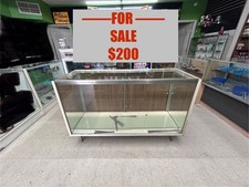 Glass Display Counter Case Good Working Condition Color:White Brand: n/a