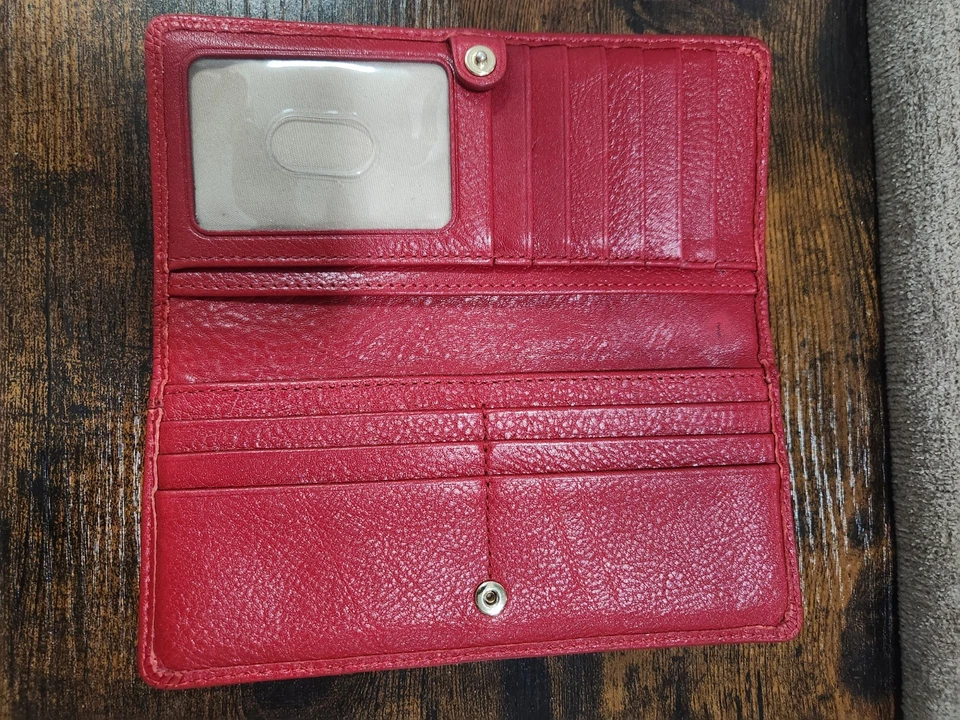 PRE-OWNED BRAHMIN Ady Women's Wallet - Very Good Condition (RED) ✨️RARE✨️ - Image 3 of 4