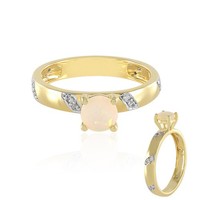 Cavill Ring Sterlingsilber Vergoldet Welo Opal 0,32Ct Zirkon Damen- Echtschmuck
