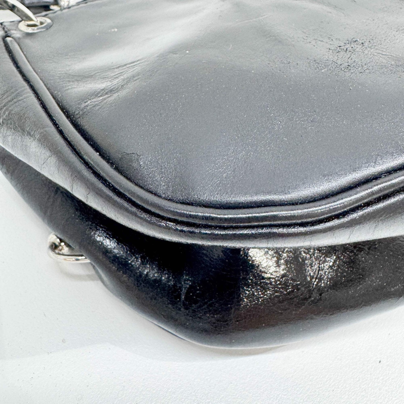 DIOR Hardcore Black Leather Shoulder Bag — image 12