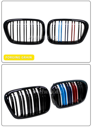 Griglia griglia rene cofano anteriore auto per BMW E39 serie 525 528 530 M5 1997-2003 - Foto 17 di 22