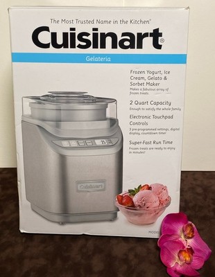 Cuisinart ICE-70 Automatic 2 Qt Ice Cream Maker Stainless Steel Gelato Sorbet