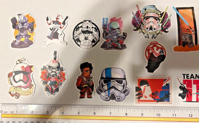 Star Wars Inspired Vinyl Sticker Lot Darth Vader R2-D2 Stormtrooper Boba Fett
