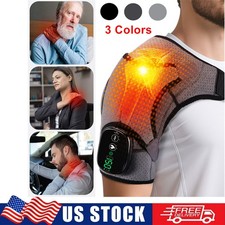 3 In 1 Electric Heated Shoulder Massager Knee Brace with Vibration Pain Relief