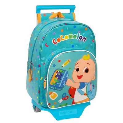 Schulrucksack mit Rädern CoComelon Back to class Hellblau [26 x 34 x 11 cm]