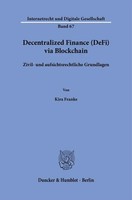 Decentralized Finance (Defi) Via Blockchain | Kira Franke | Buch | 509 S. | 2025