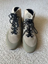 NOS Coach Citysole Hiker Boots Mens Size 9D Oat Black Sherpa Fur Shoes Olive