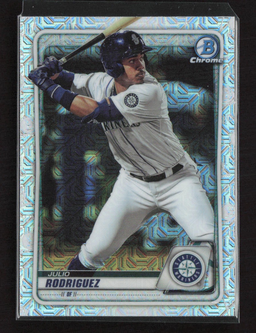 2020 Bowman #BCP-19 Julio Rodriguez Chrome Prospects Mojo Refractor