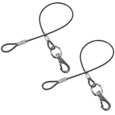 Chew Proof Dog Leash,2Pack Extension Metal Cable Lead,No Tangle Dual Dog Leashes
